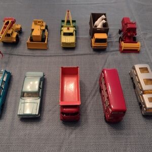 Assorted Kids Toy Vehicles - Red Dump Truck and Mixed Set